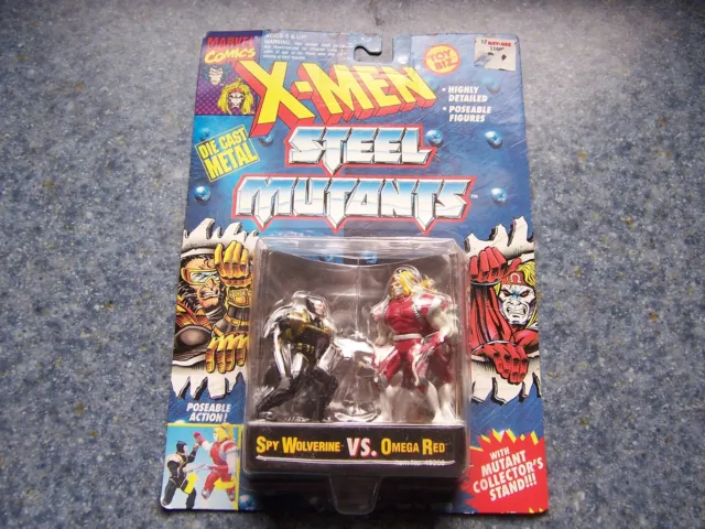 X-Men Steel Mutants Spy Wolverine Vs. Omega Red Toy Biz Poseable Action Figures