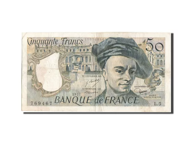 [#205635] Billet, France, 50 Francs, 50 F 1976-1992 ''Quentin de La Tour'', 1977
