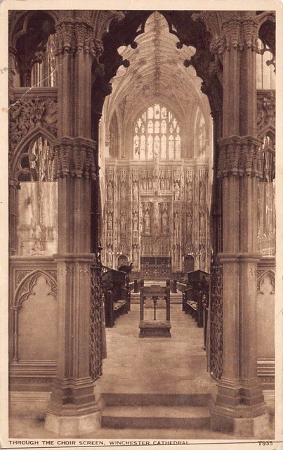 Through The Choir Screen Westminster Cathedral Hampshire Postcard Unposted