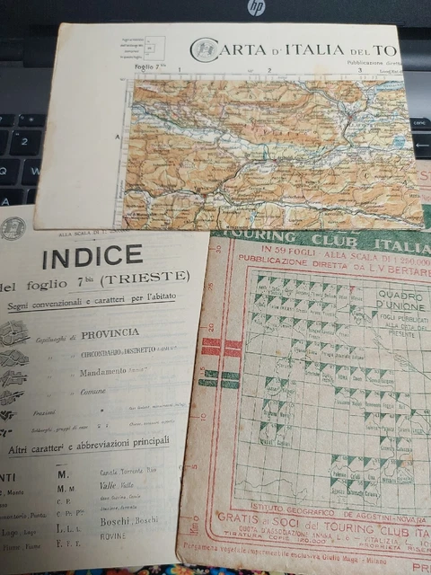 Carta D'italia Tci Foglio 7 Bis Trieste 1914