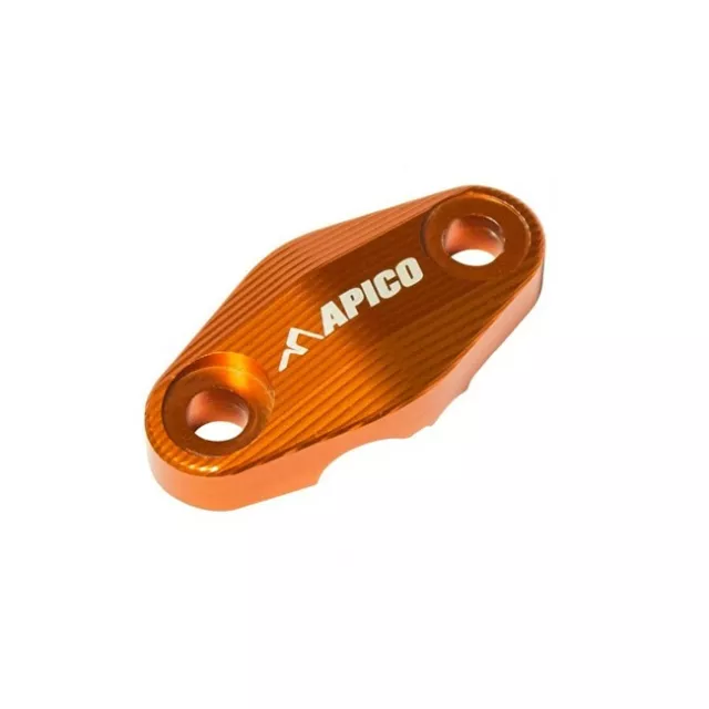 Apico Brake Hose Clamp - KTM SX SXF 125 150 250 250 450 2015-2022 - ORANGE