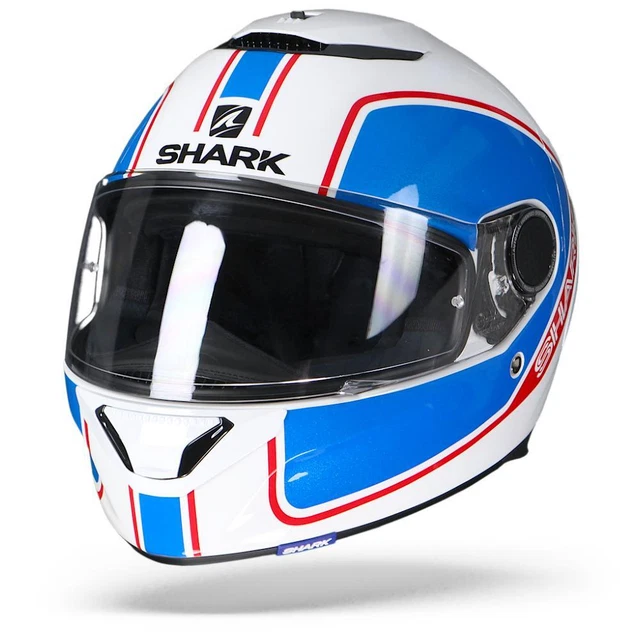 Shark Spartan 1.2 Priona WBR White Blue Red Full Face Helmet