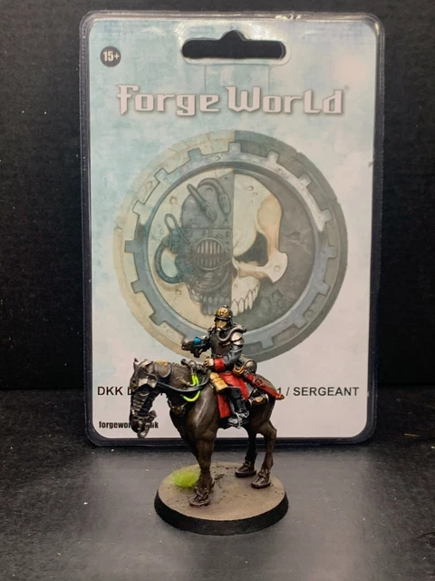 DEATH KORPS OF Krieg Death Rider Ridemaster Sergeant painted Warhammer ...