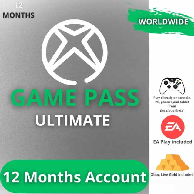 XBOX GAME PASS Ultimate 12 Months / LIVE GOLD+GAMEPASS+EA PLAY