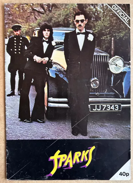 Sparks UK Herbsttourprogramm November 1974 toller Zustand Ron & Russell Mael