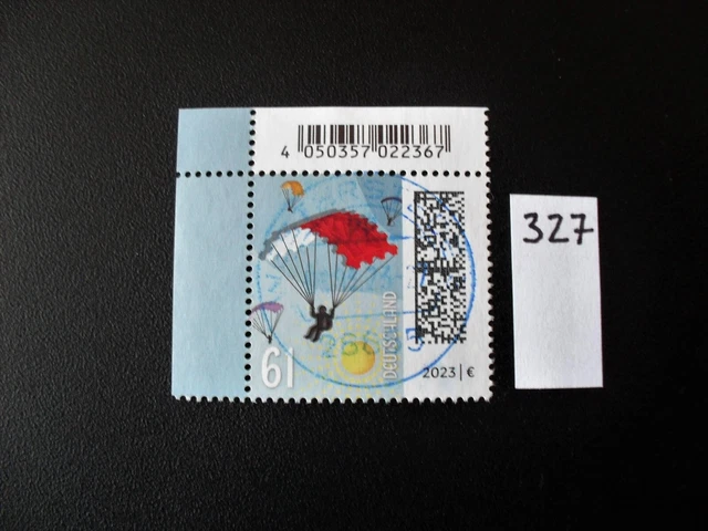 (327) Bund gest.;MiNr.3736 (61 ct DS "Welt der Briefe") Ecke lo aus  2 0 2 3