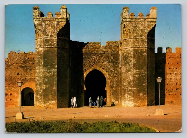 La Porte De La Chellah ~ Rabat, Morocco VINTAGE 1981 Continental Postcard 6x4"