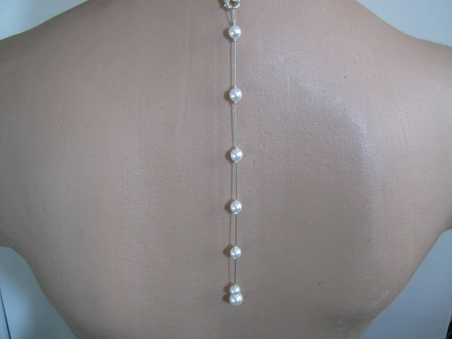 collier de mariée bijou dos rétro