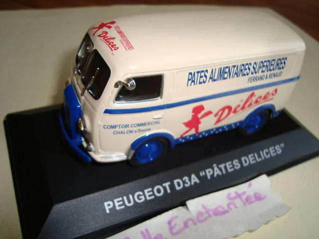 Camionnette Peugeot D3A Pâtes Délices - Modèle Réduit Ixo/Altaya 1/43 - Occasion Excellent état