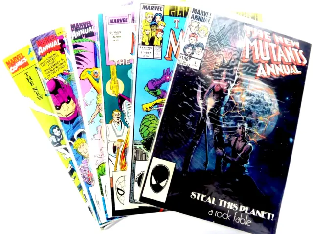 Marvel NEW MUTANTS ANNUAL (1984-91) #1 3 4 5 6 7 LOT VF to NM Ships FREE!