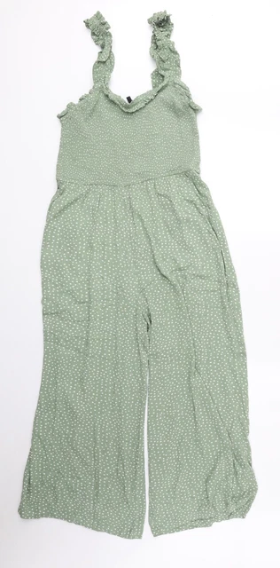 Maglione da donna verde a pois viscosa peacocks taglia 12