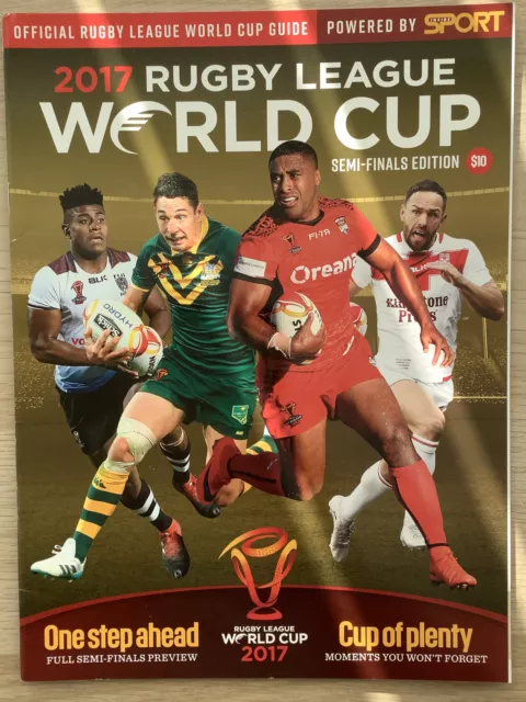 Rare Rugby League World Cup Official Programme Guide Semi Final Addition 2017