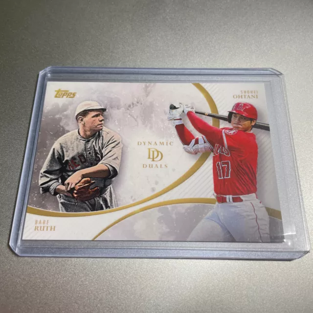 2023 TOPPS DYNAMIC Duals Shohei Ohtani & Babe Ruth Card 12! (A) 3.99