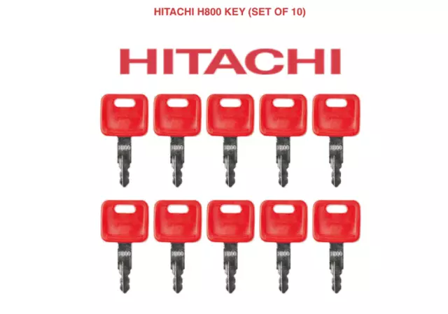 10 x H800 HITACHI CASE FIAT JOHN DEERE NEW HOLLAND Master Plant Excavator Key