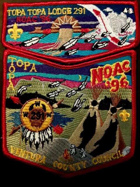 Noac 1996 - Topa Topa Lodge # 291 - Ventura County Council, Ca - Flap & Chevron