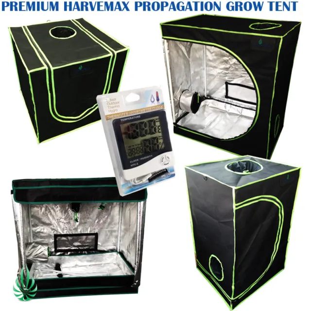 Harvemax Hydroponics Mylar Seeding Cutting Propagation Grow Tent & Meter