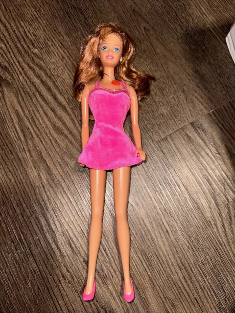Sweetheart Barbie Doll Red Hair Pink Dress 1997 Mattel #18700