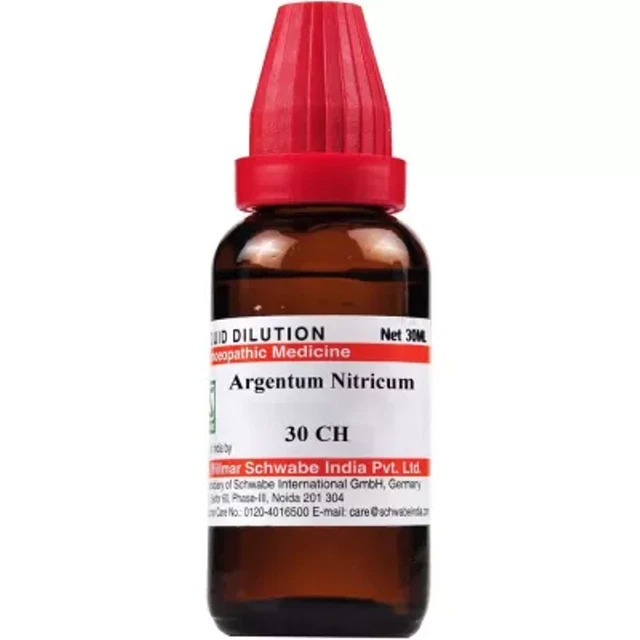 Willmar Schwabe India Argentum Nitricum (30 ml) 100% homeopático