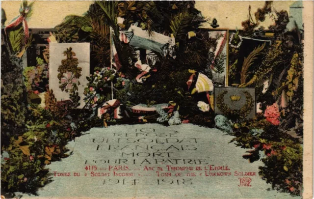 CPA AK Militaire - Paris - Arc de Triomphe - Tombe du Soldat Inconnu (695441)