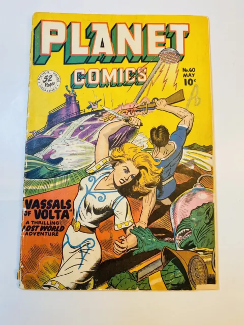 Planet Comics #60 1949 Fiction House Golden Age Sci-fi 1st Print