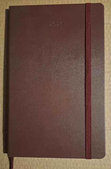 Burgundy Red Moleskine 2024 Diary (Large) - New but not sealed