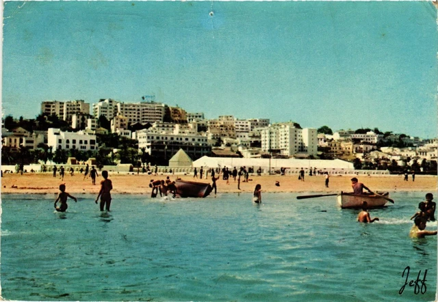 CPM AK MAROC - TANGER-La Plage et vue sur la ville (329117)