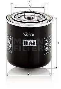 Filtro uomo Wd920 filtro idraulico di lavoro