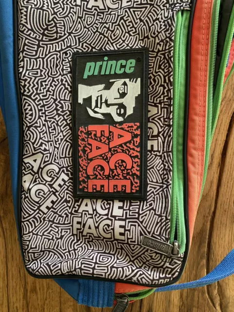 Prince Ace Face Vintage Tennis Bag 1980 Borsa Porta Racchette 2