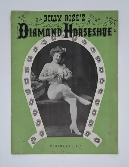 Billy Rose's Diamond Horseshoe programme Gene Kelly Fanny Brice minstrel show