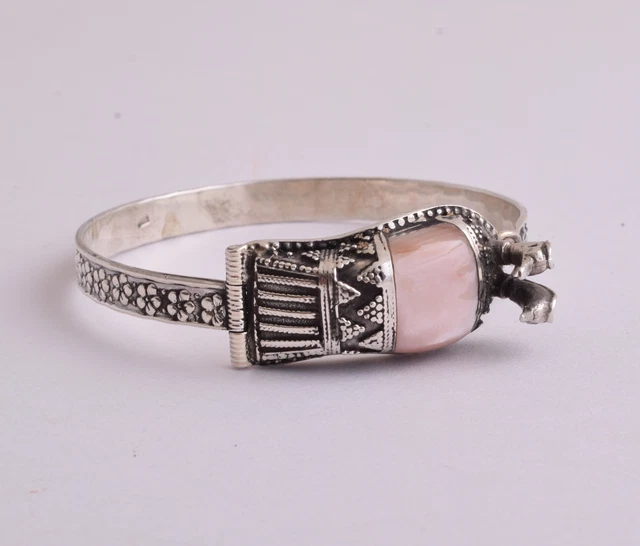 Bracelet egyptien argent massif scarabee - Montres & Bijoux
