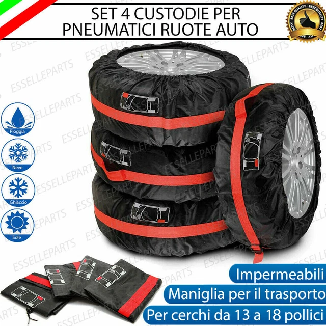 Set 4 Custodie Per Pneumatici Gomme Cerchi Da 13" A 18" Per Toyota Rav4 Mk5