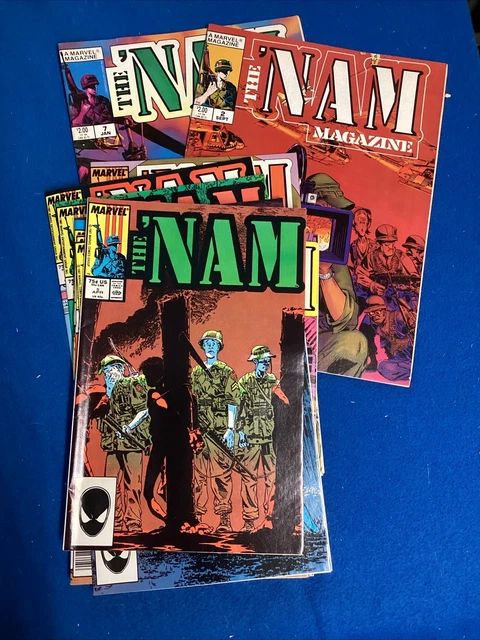 Marvel: The Nam Mixed Comic/ Magazine Lot (11)Fine To NM,See Photos.