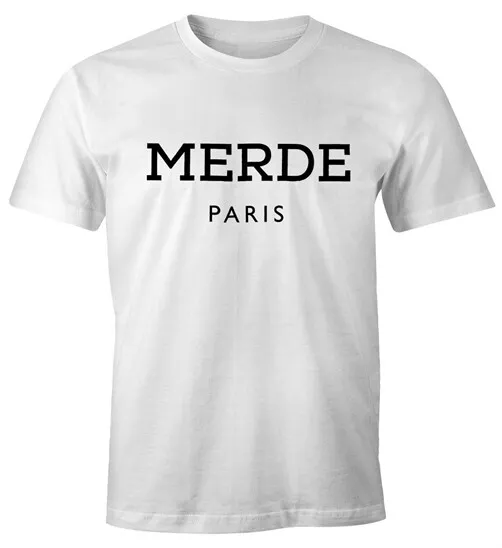 Merde Paris Herren T-Shirt Fun-Shirt Moonworks®