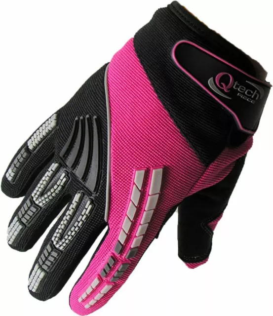 Childrens KIDS Motocross GLOVES Enduro BMX Off Road Racing Cycling in Pink