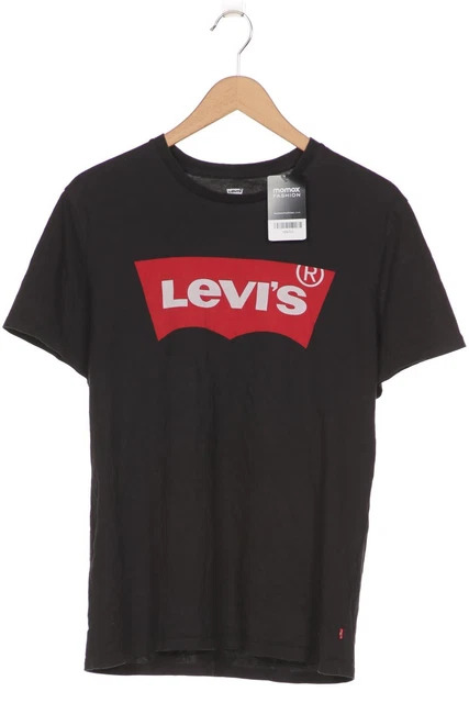 T-shirt uomo Levis top shirt taglia EU 52 (L) senza etichetta nera #xj9p2y1
