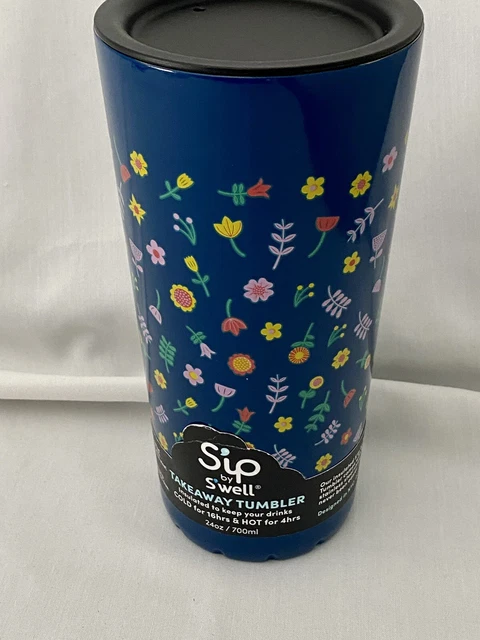 Sip Swell  Vacuum Insulated Stainless Steel Takeaway Tumbler 24 Oz WildFlower
