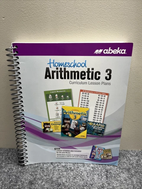 ABEKA ARITHMETIC 3 Lesson Plans Homeschool Curriculum £18.74 - PicClick UK
