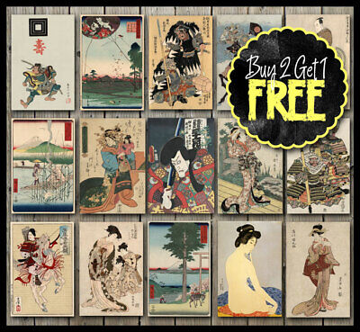Vintage Classic Japan Japanese Fine Art Posters - A4/A3/A2/A1