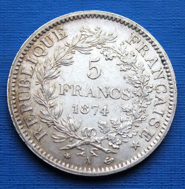 5 Francs Hercule (Argent) - 1874 A