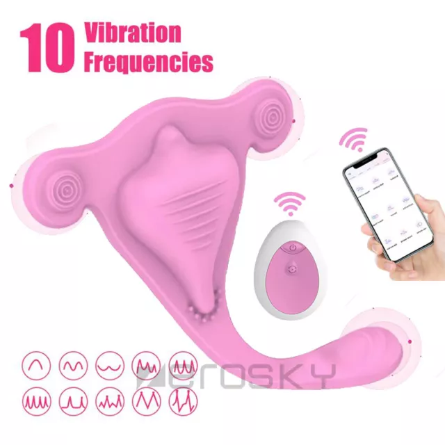 Invisible Wearable Panties Eggs-Love-Vibrator Clit G-Spot Massager-Toy for Women