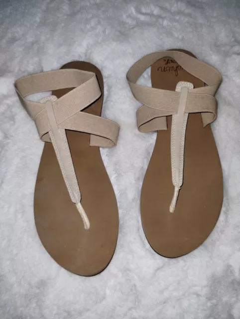 Cushion By Reef Women's Beige/Tan  Flip Flops Thong Sandals Size 10📦Free Ship📦