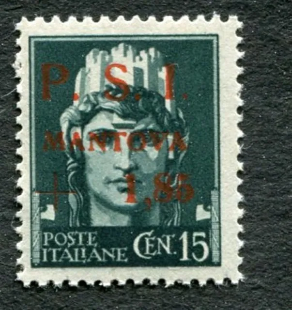PSI MANTOVA 15c Italy first CITY ISSUE after FALL OF FASCISM - MNH/OG 1945 (571)