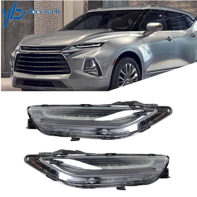 HALOGEN LEFT+RIGHT LED DRL Headlamps Headlights For 2017-2022 Chevrolet