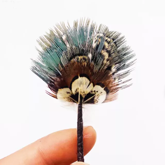 1PC Handmade 1:6 Dolls House Miniature Furniture Accessories Feather Fan Retro