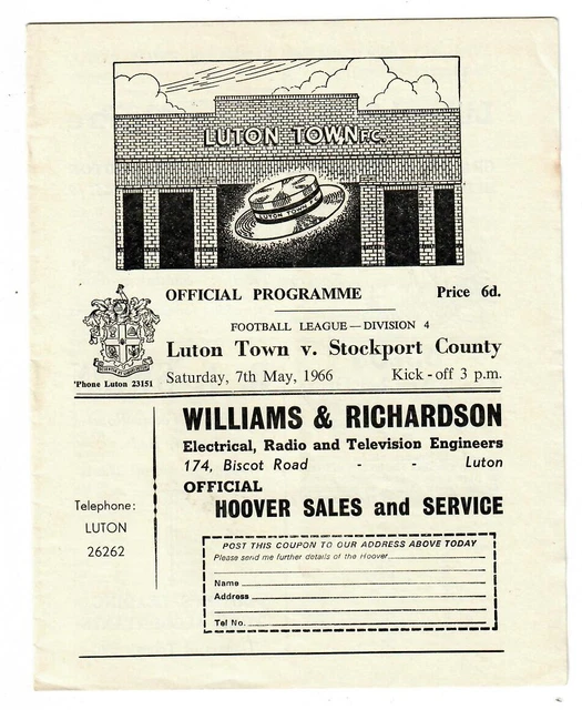 A collection of 1965/66 Manchester United programmes A collection of 1965/66 Manchester United programmes