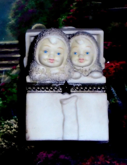 Dept. 56 Snow Babies Angels In Gift Box Trinket Box Adorable Any Time