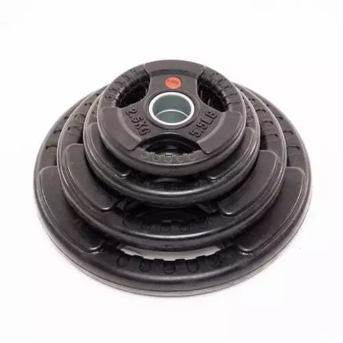 Olympic Rubber Coated Tri Grip Plate Package | 60kg