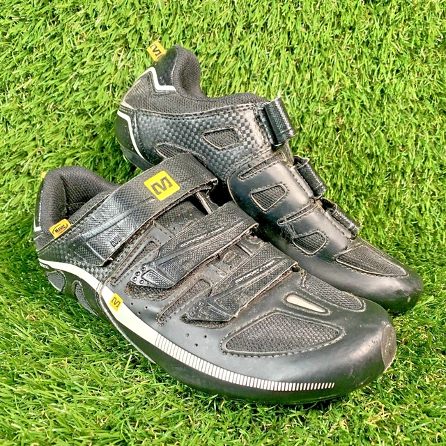 Mavic Ergoride Rennradschuhe Composite Sohlen Riemen schwarz UK Größe 5