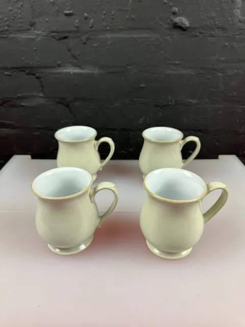 4 x Denby Linen Craftman's Tea Coffee Mugs 10.5 cm High 2 Sets Available