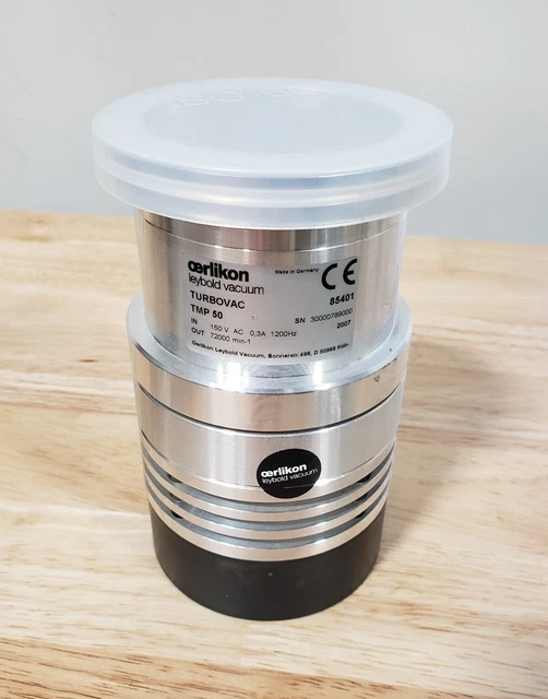 TURBOVAC 50 Leybold-Heraeus 854 01 Turbomolecular Pump Turbo Working ISO63